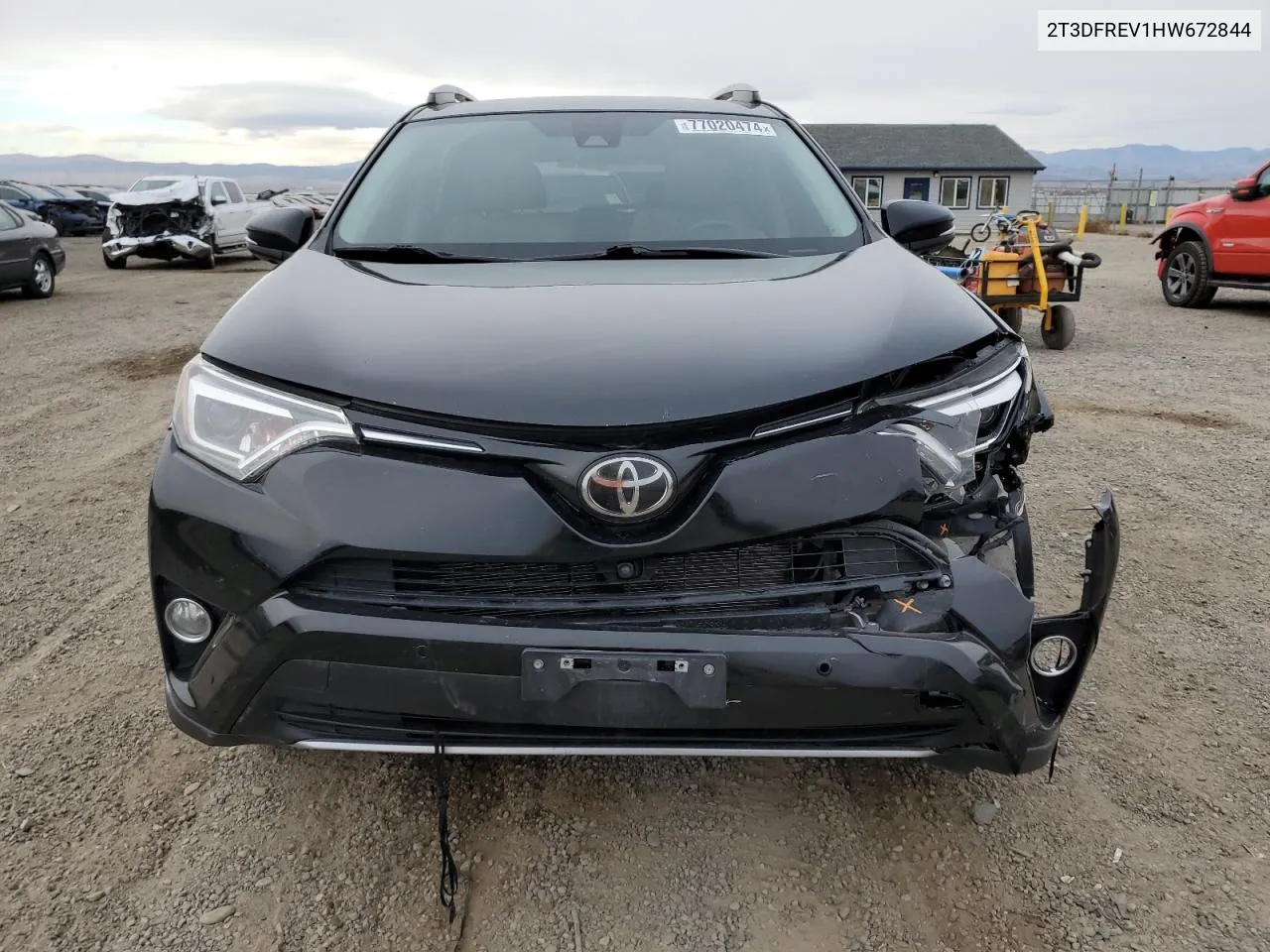 2017 Toyota Rav4 Limited VIN: 2T3DFREV1HW672844 Lot: 77020474