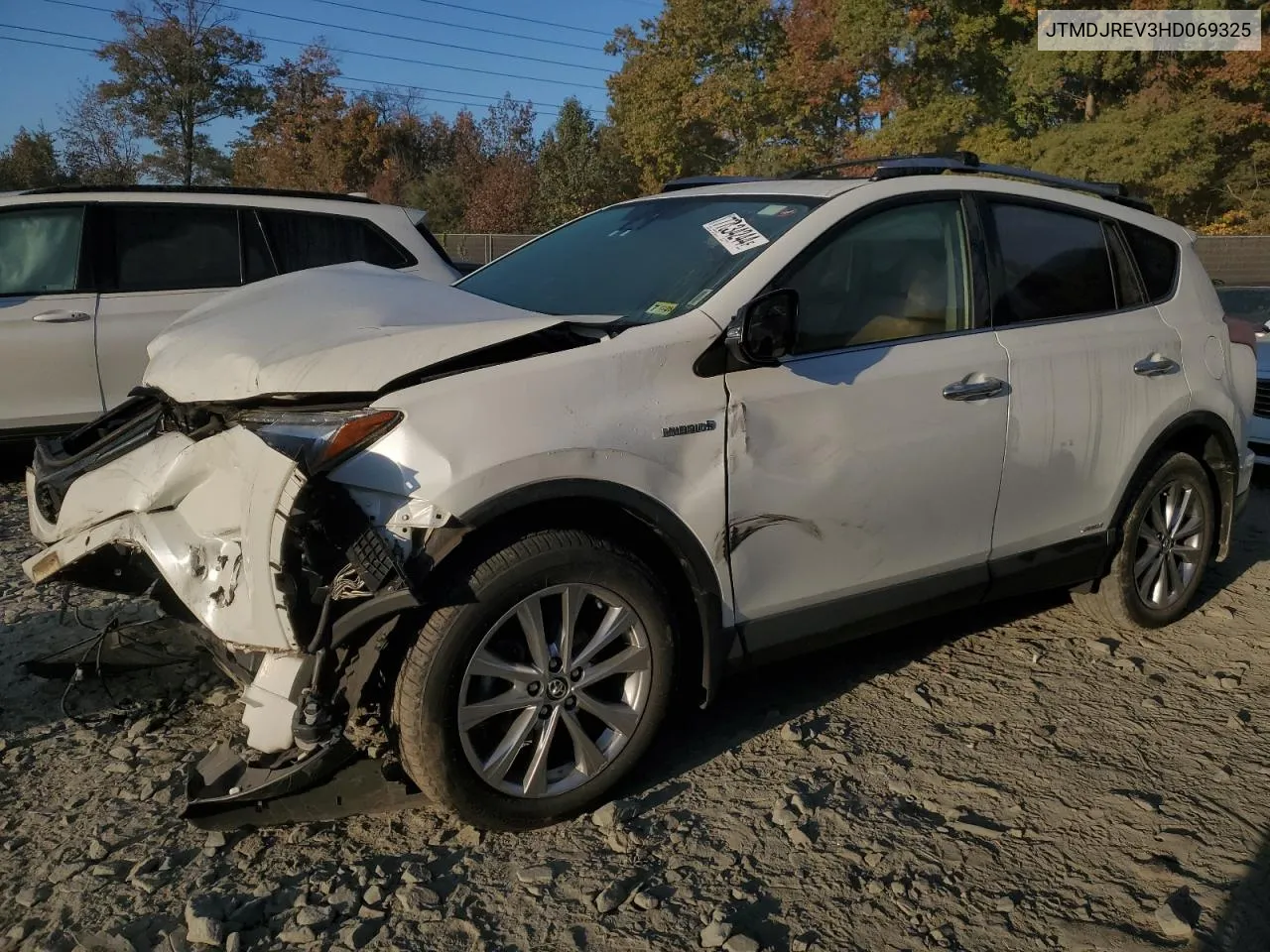 2017 Toyota Rav4 Hv Limited VIN: JTMDJREV3HD069325 Lot: 77334244