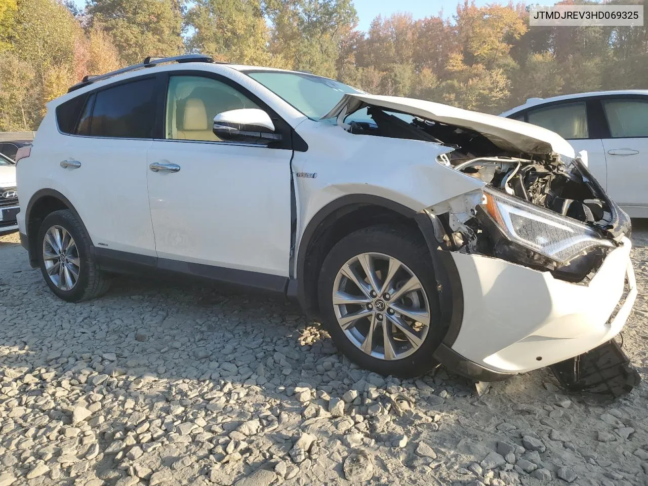 2017 Toyota Rav4 Hv Limited VIN: JTMDJREV3HD069325 Lot: 77334244