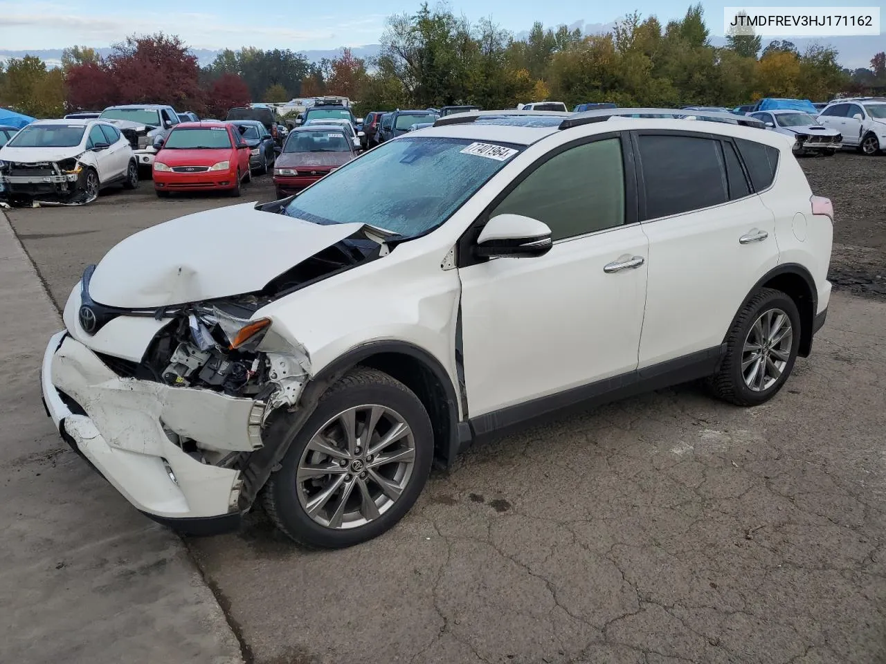 2017 Toyota Rav4 Limited VIN: JTMDFREV3HJ171162 Lot: 77401964