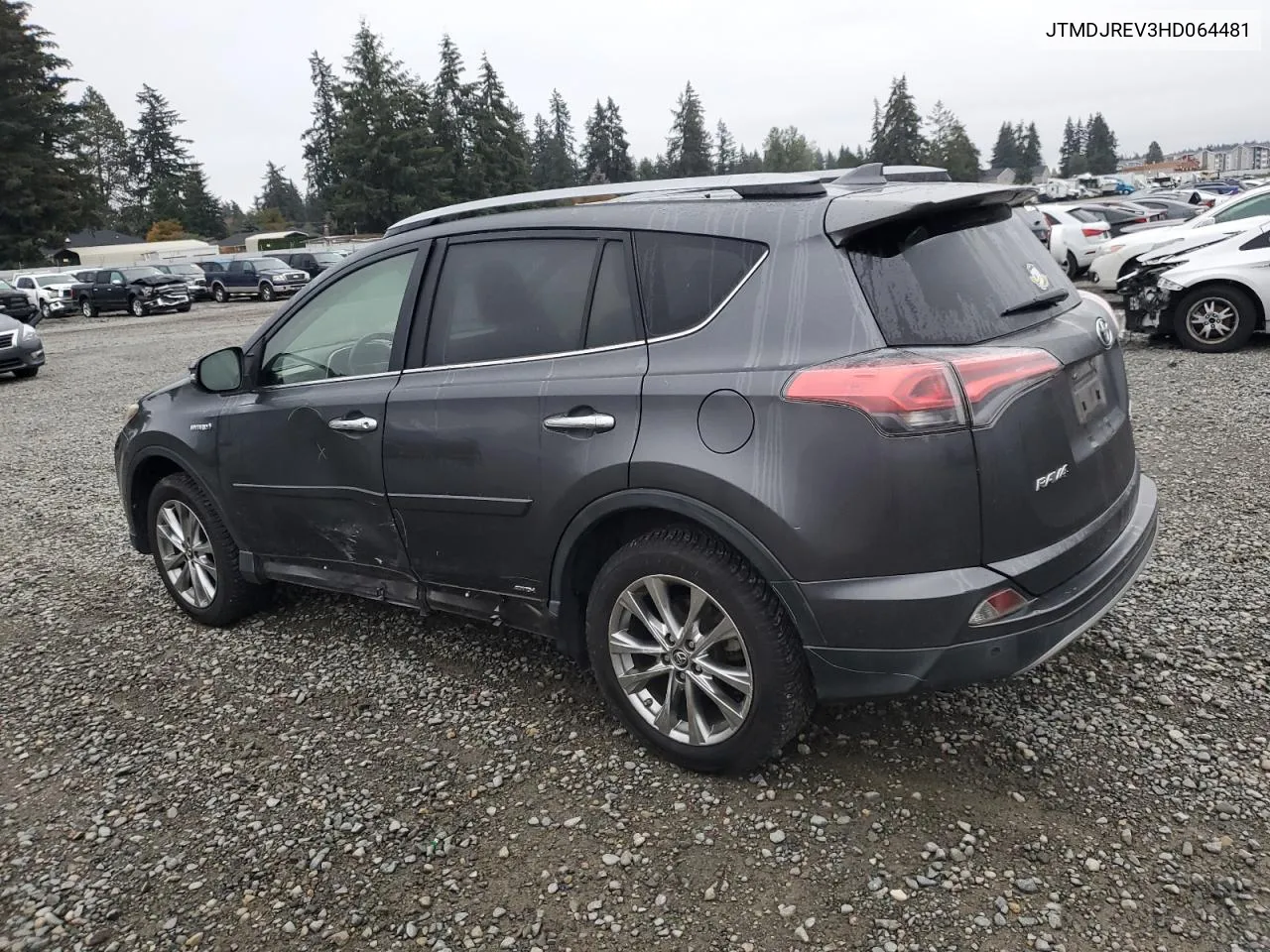 2017 Toyota Rav4 Hv Limited VIN: JTMDJREV3HD064481 Lot: 77457854