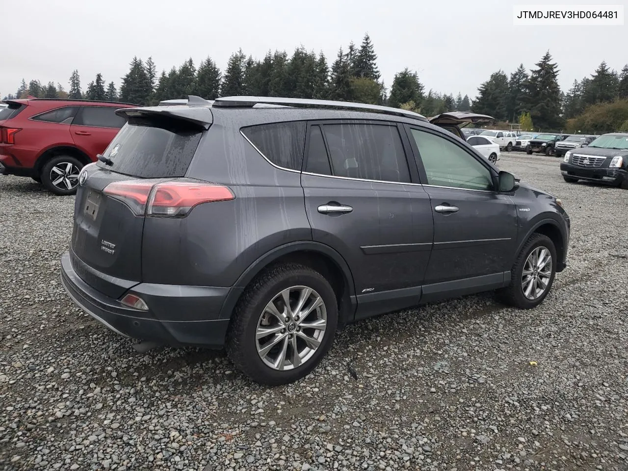 2017 Toyota Rav4 Hv Limited VIN: JTMDJREV3HD064481 Lot: 77457854