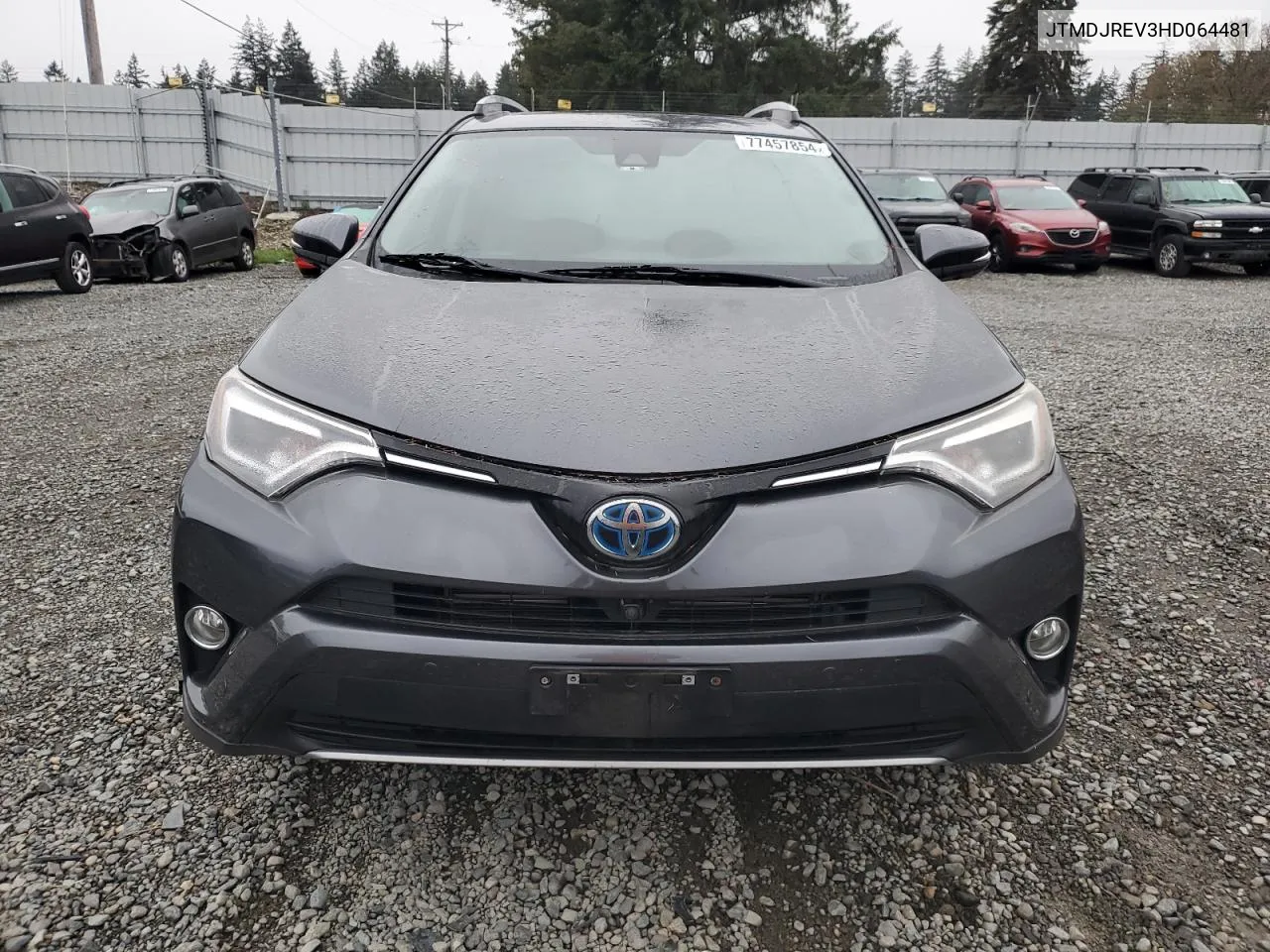 2017 Toyota Rav4 Hv Limited VIN: JTMDJREV3HD064481 Lot: 77457854