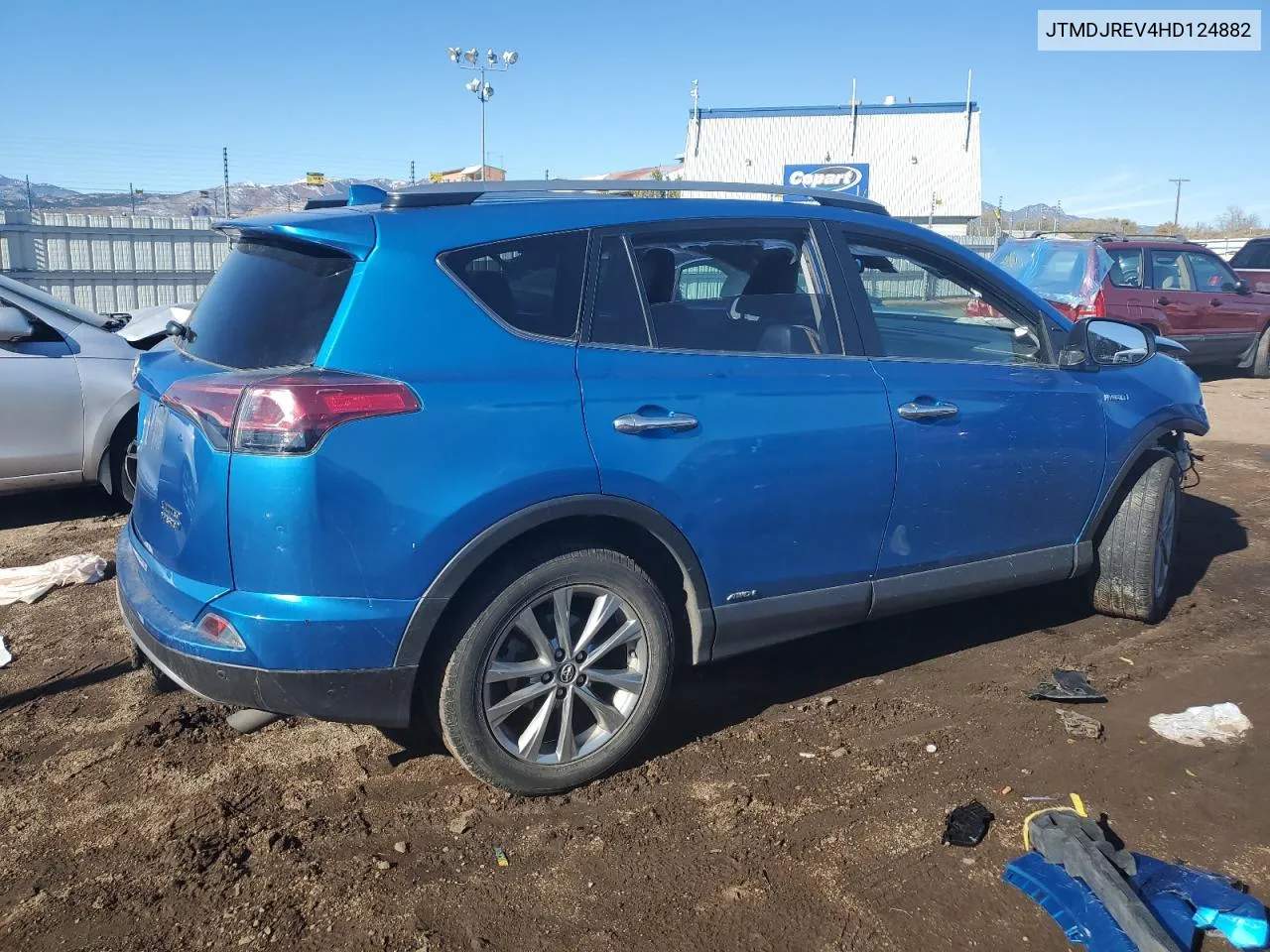 2017 Toyota Rav4 Hv Limited VIN: JTMDJREV4HD124882 Lot: 77582694