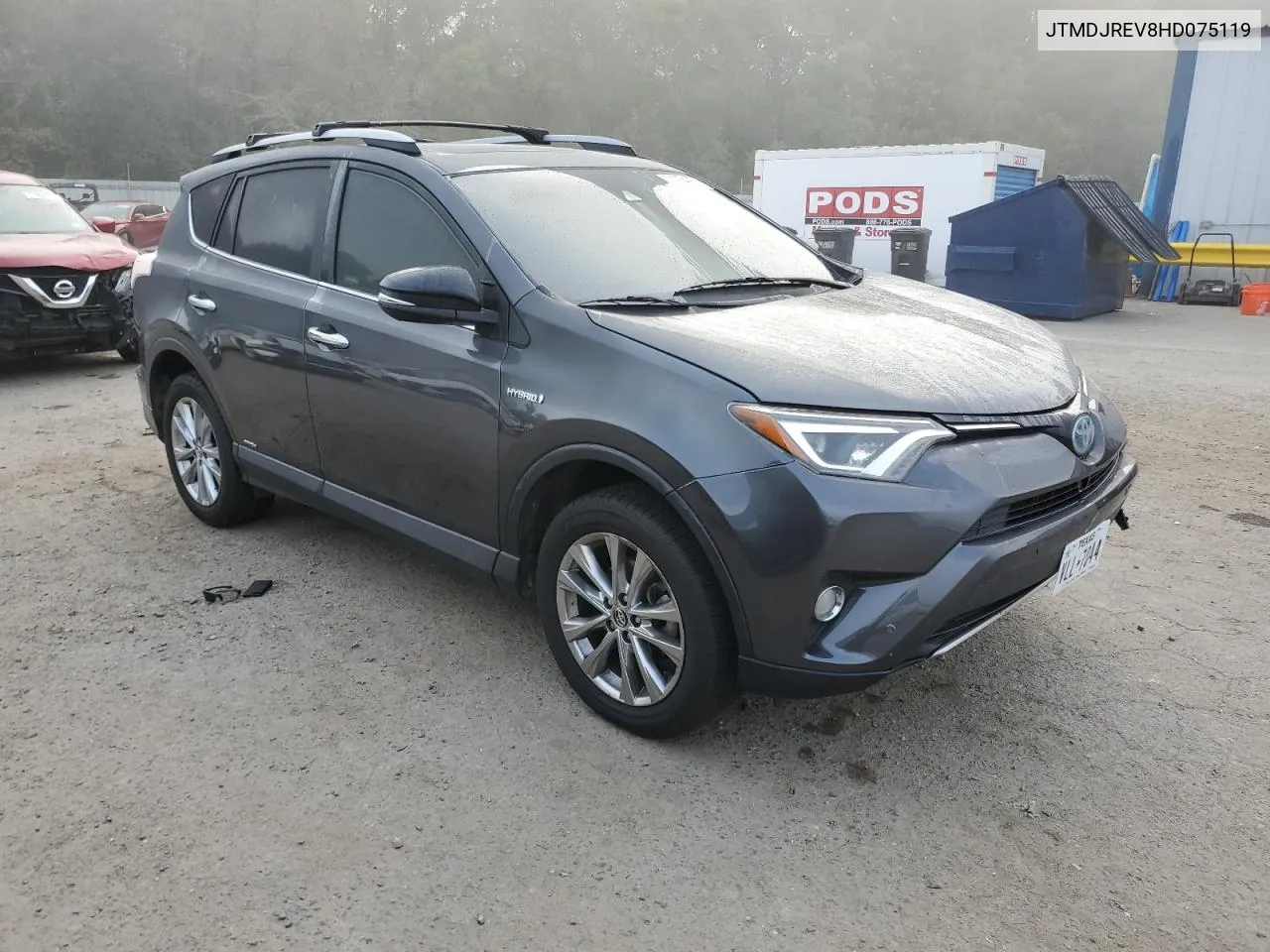 2017 Toyota Rav4 Hv Limited VIN: JTMDJREV8HD075119 Lot: 77754974