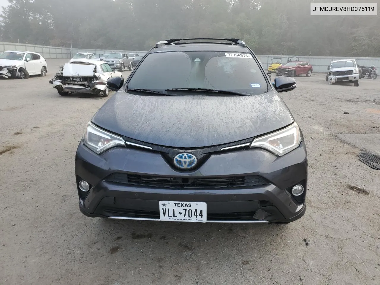 2017 Toyota Rav4 Hv Limited VIN: JTMDJREV8HD075119 Lot: 77754974