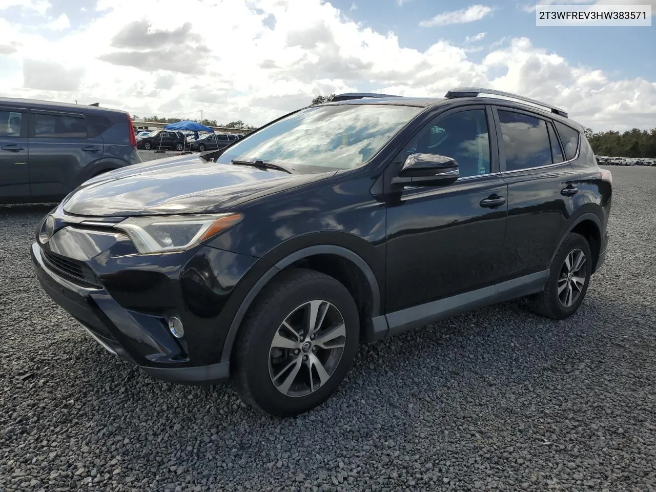 2017 Toyota Rav4 Xle VIN: 2T3WFREV3HW383571 Lot: 77935924