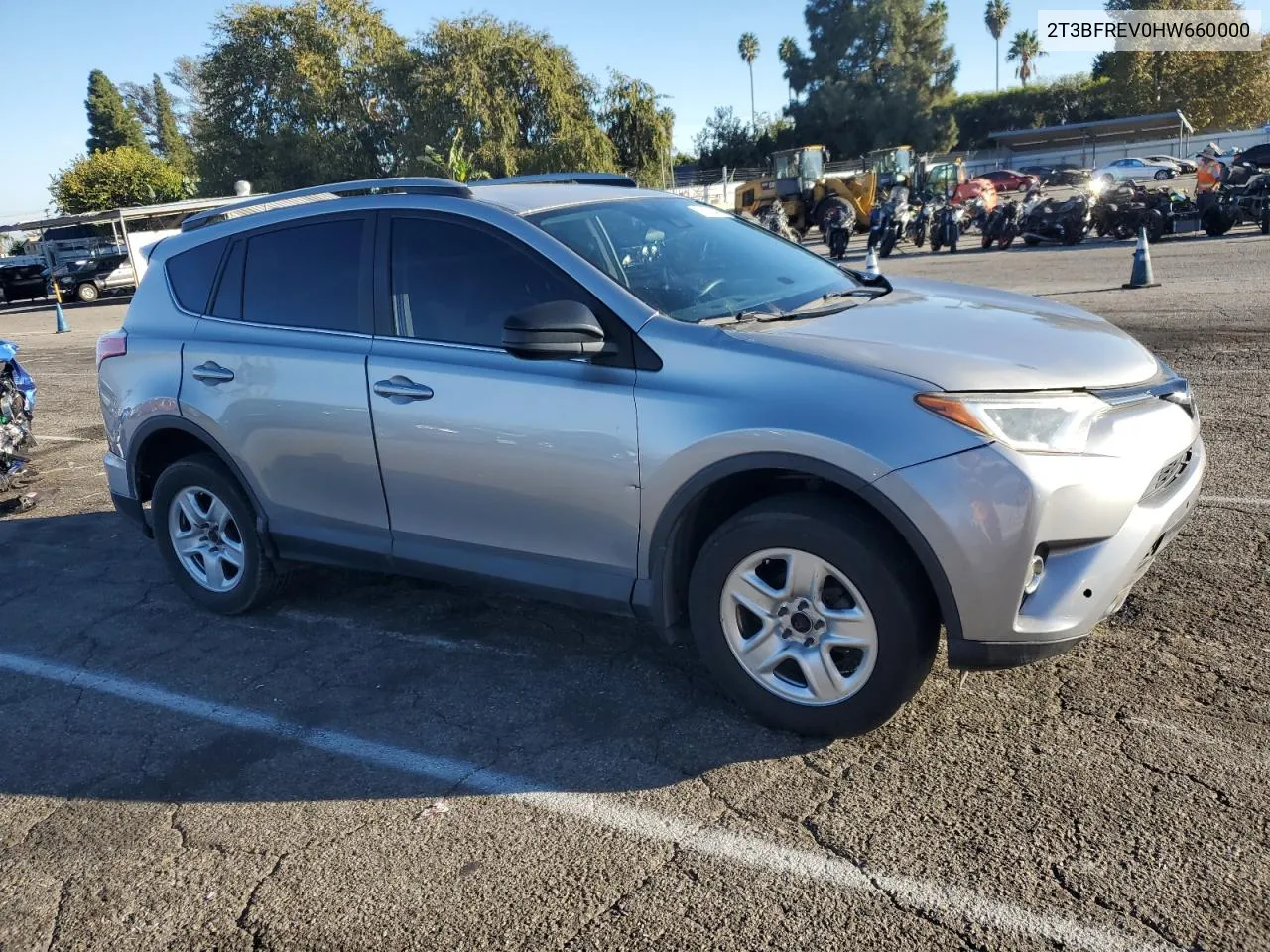 2017 Toyota Rav4 Le VIN: 2T3BFREV0HW660000 Lot: 78105444