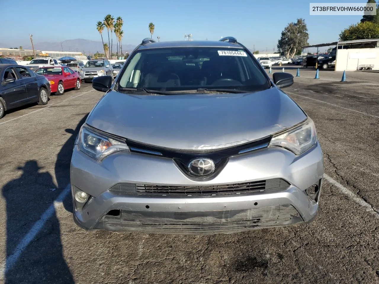 2017 Toyota Rav4 Le VIN: 2T3BFREV0HW660000 Lot: 78105444