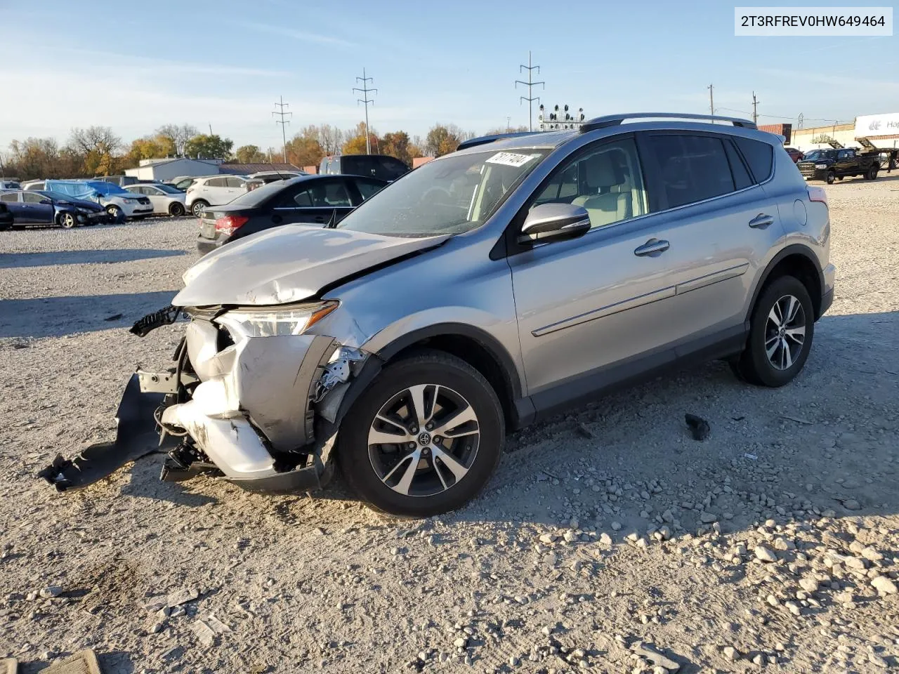 2017 Toyota Rav4 Xle VIN: 2T3RFREV0HW649464 Lot: 78177404