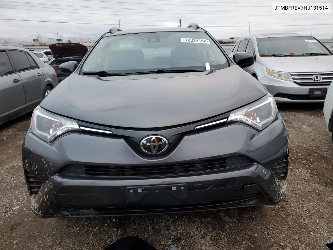 2017 Toyota Rav4 Le VIN: JTMBFREV7HJ131514 Lot: 78324164