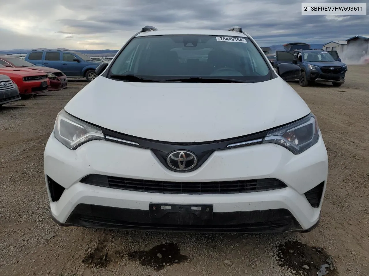 2017 Toyota Rav4 Le VIN: 2T3BFREV7HW693611 Lot: 78449164