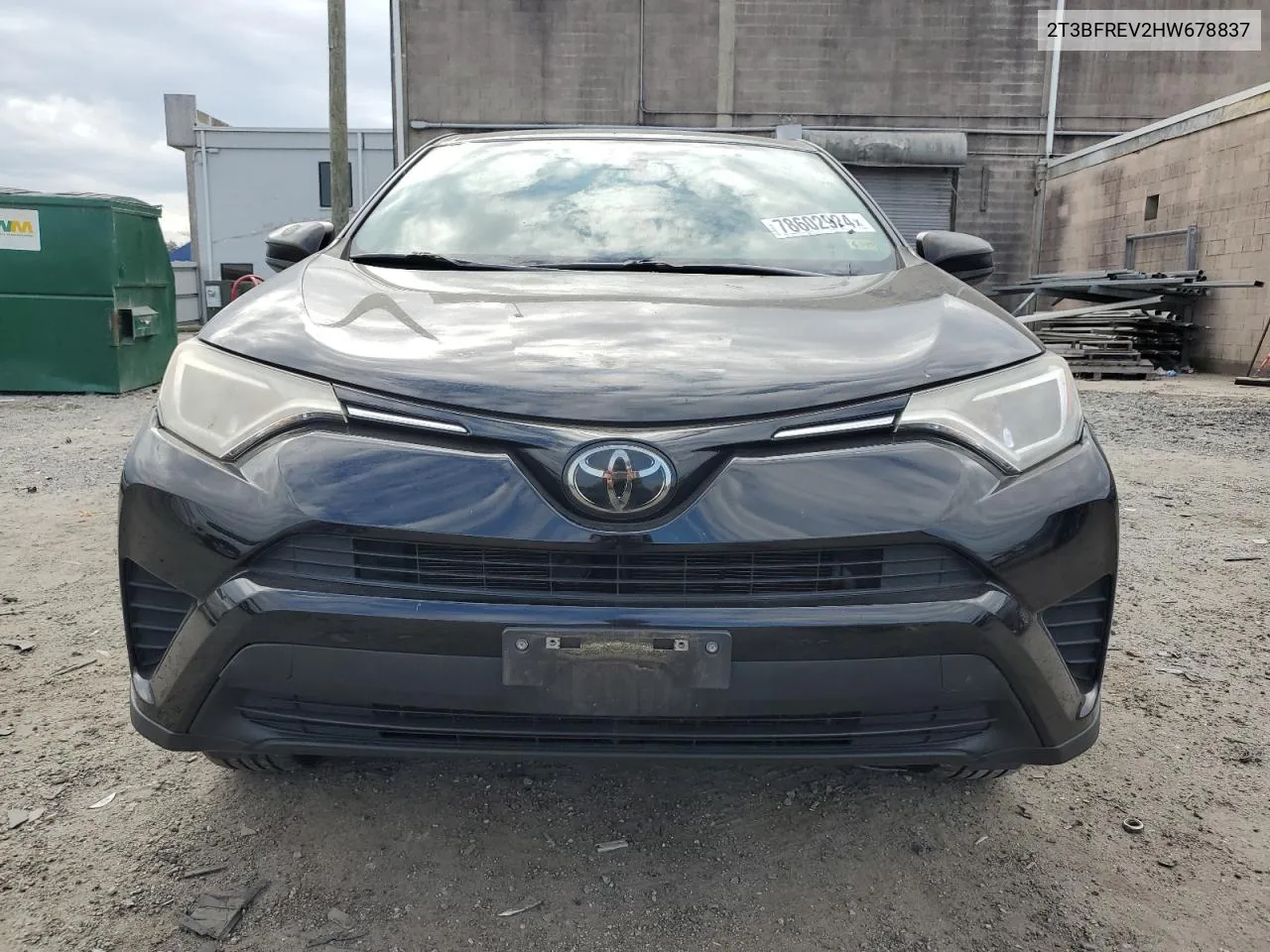 2017 Toyota Rav4 Le VIN: 2T3BFREV2HW678837 Lot: 78602924