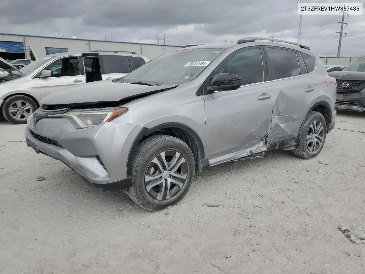 2017 Toyota Rav4 Le VIN: 2T3ZFREV1HW357435 Lot: 78620994