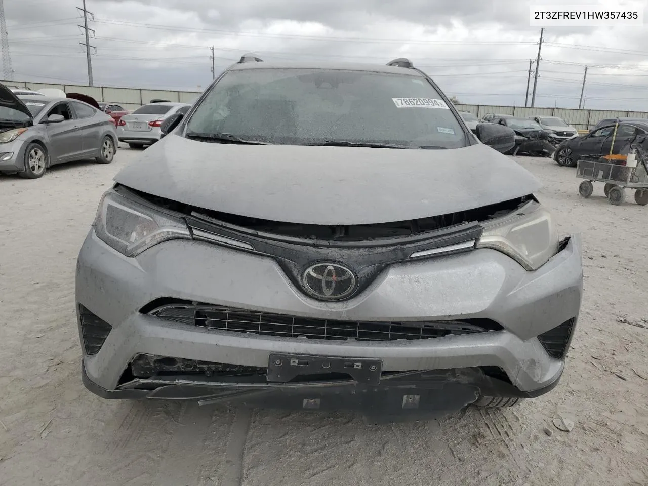 2017 Toyota Rav4 Le VIN: 2T3ZFREV1HW357435 Lot: 78620994