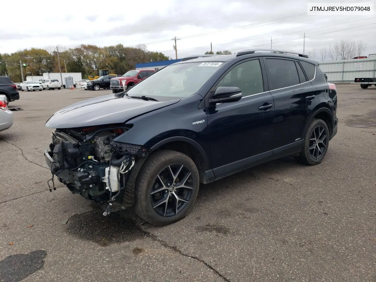 2017 Toyota Rav4 Hv Se VIN: JTMJJREV5HD079048 Lot: 78727534