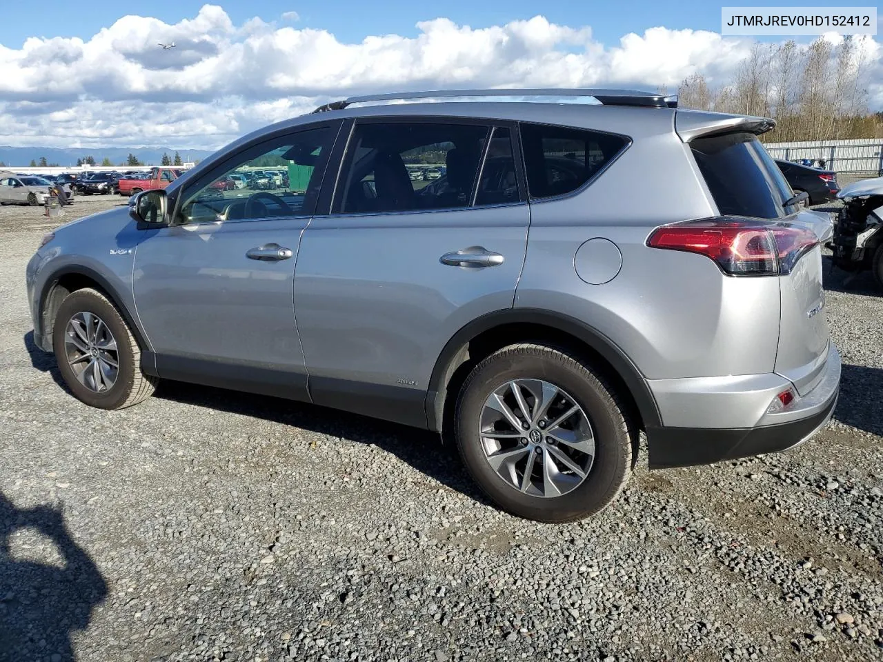 2017 Toyota Rav4 Hv Le VIN: JTMRJREV0HD152412 Lot: 78736674