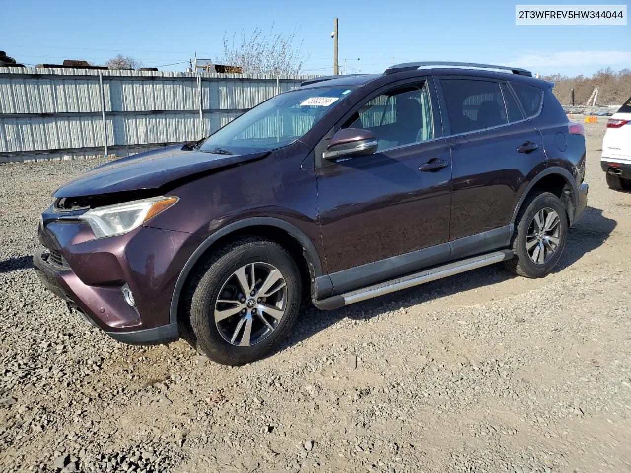 2017 Toyota Rav4 Xle VIN: 2T3WFREV5HW344044 Lot: 78993284