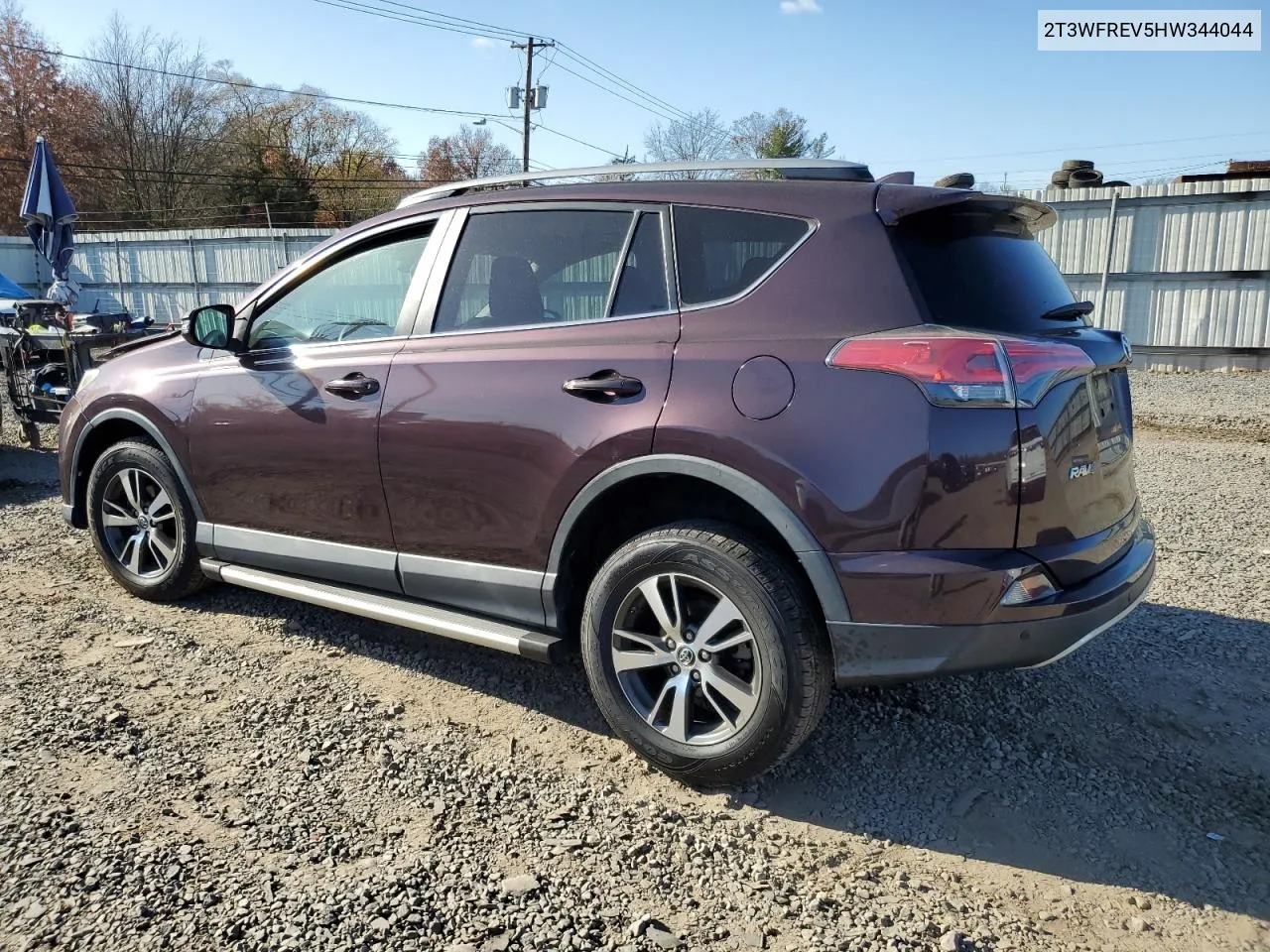 2017 Toyota Rav4 Xle VIN: 2T3WFREV5HW344044 Lot: 78993284