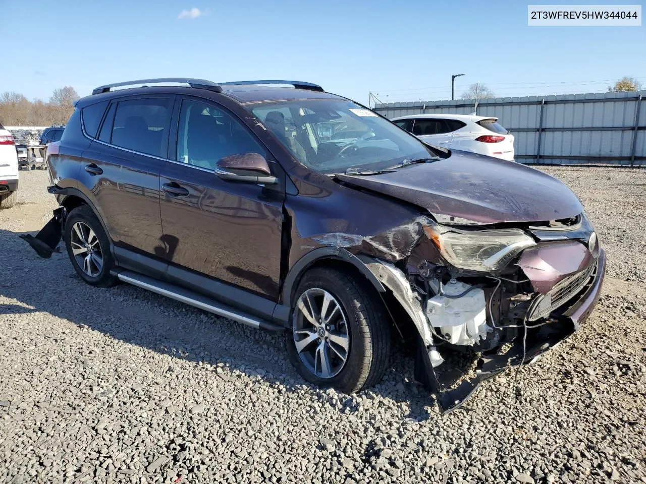 2017 Toyota Rav4 Xle VIN: 2T3WFREV5HW344044 Lot: 78993284