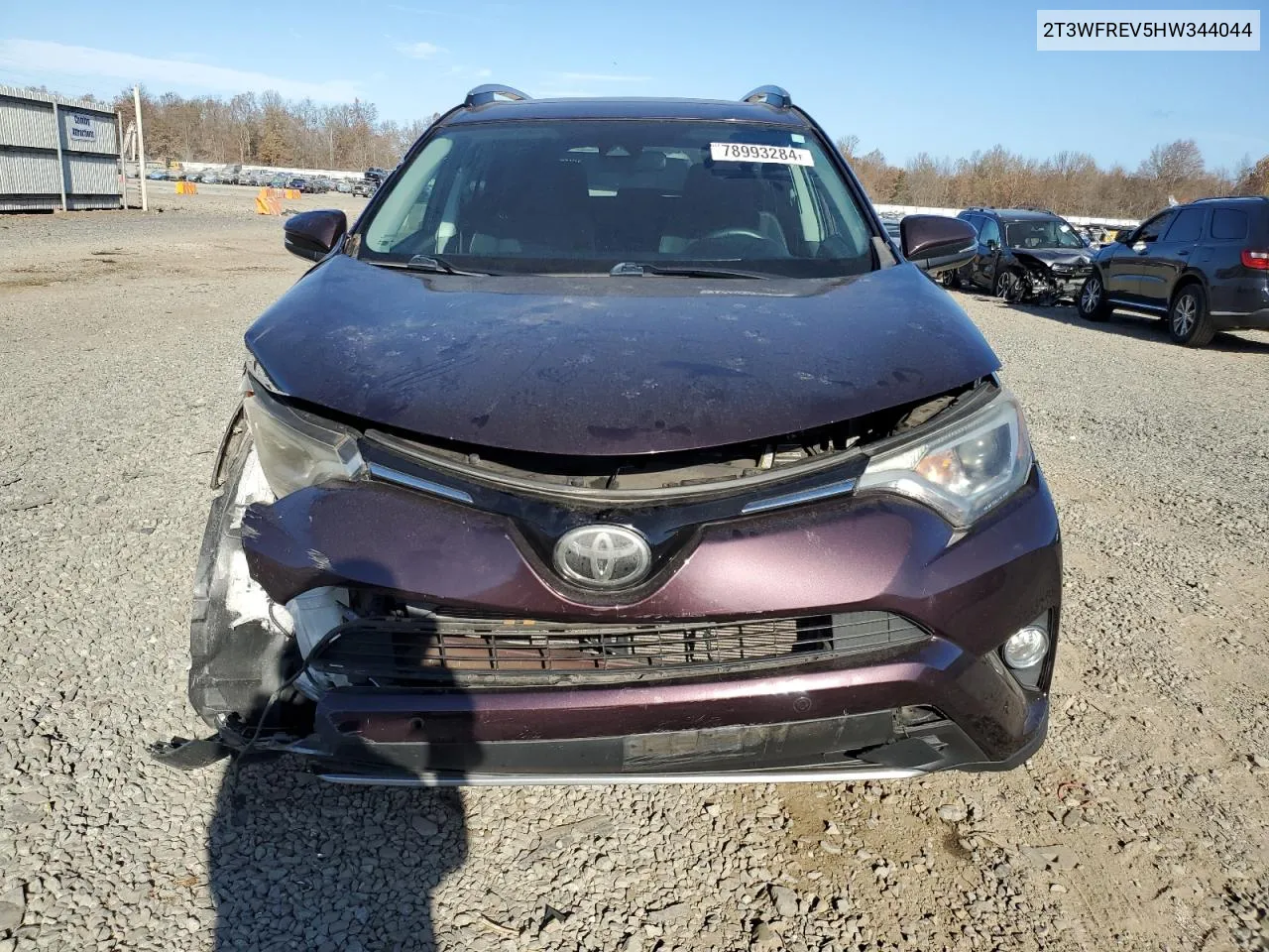 2017 Toyota Rav4 Xle VIN: 2T3WFREV5HW344044 Lot: 78993284