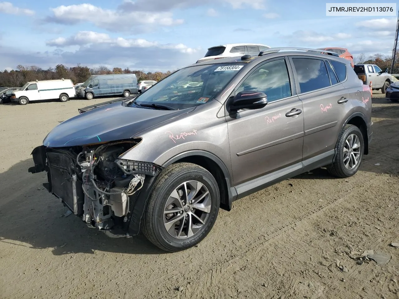 2017 Toyota Rav4 Hv Le VIN: JTMRJREV2HD113076 Lot: 79158304