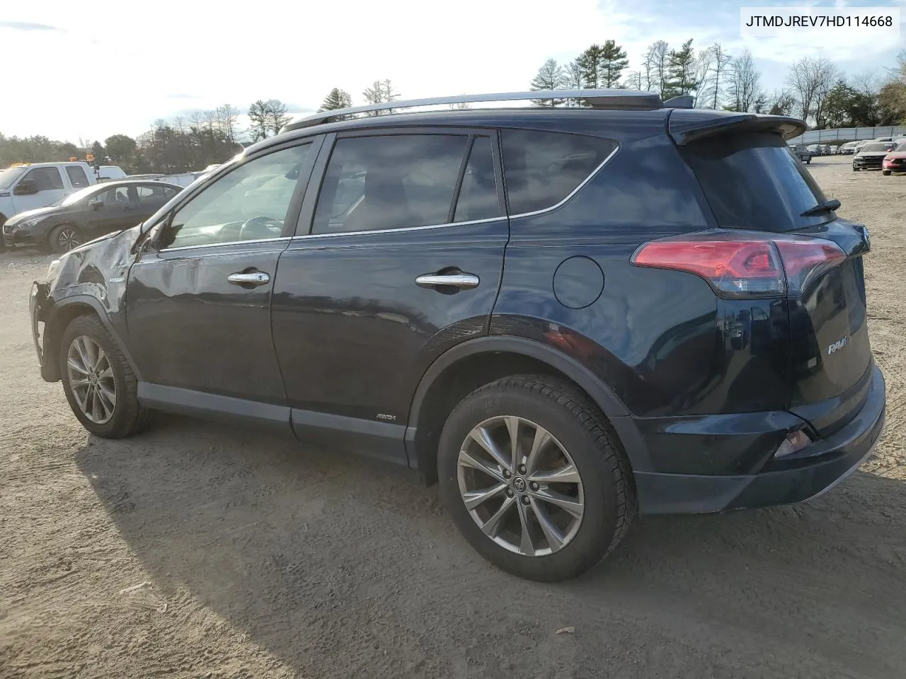 2017 Toyota Rav4 Hv Limited VIN: JTMDJREV7HD114668 Lot: 79498014