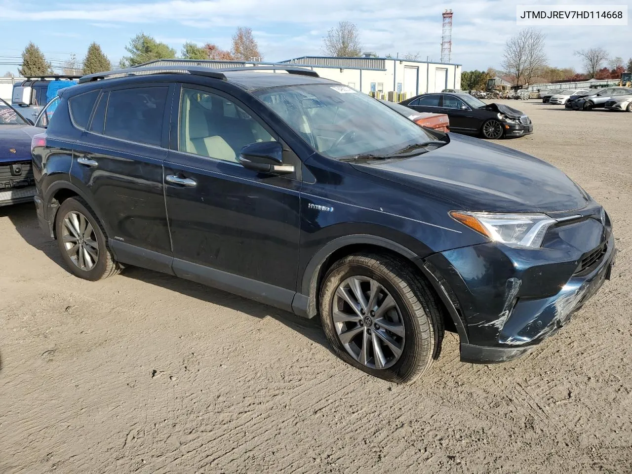 2017 Toyota Rav4 Hv Limited VIN: JTMDJREV7HD114668 Lot: 79498014