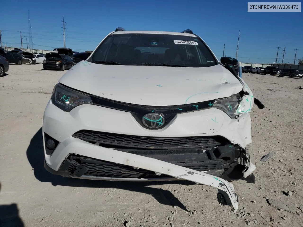 2017 Toyota Rav4 Se VIN: 2T3NFREV9HW339473 Lot: 80145854