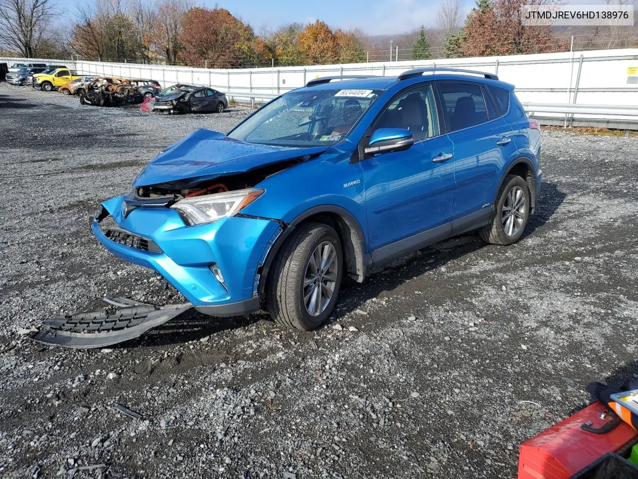 2017 Toyota Rav4 Hv Limited VIN: JTMDJREV6HD138976 Lot: 80244004