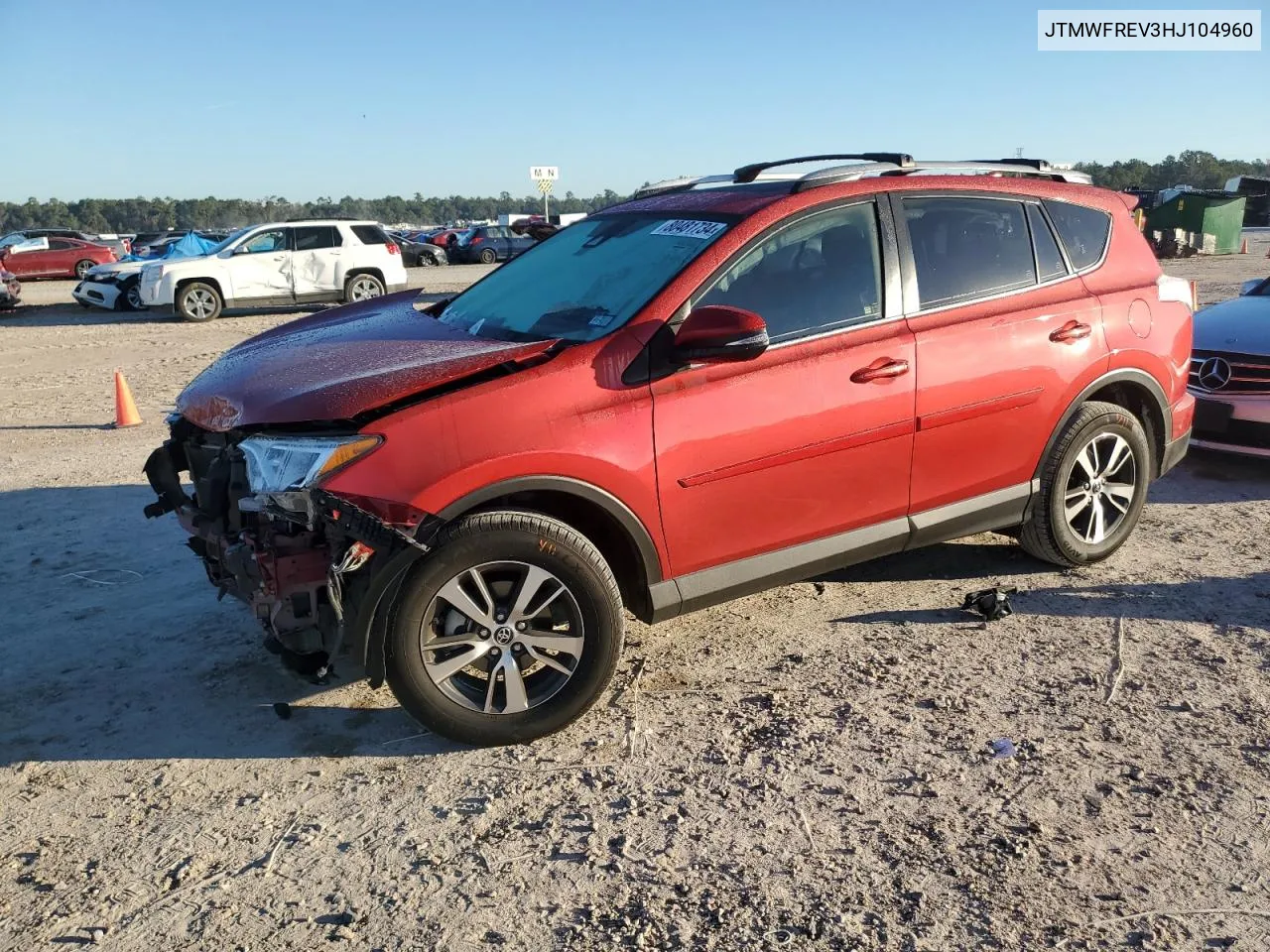 2017 Toyota Rav4 Xle VIN: JTMWFREV3HJ104960 Lot: 80481734