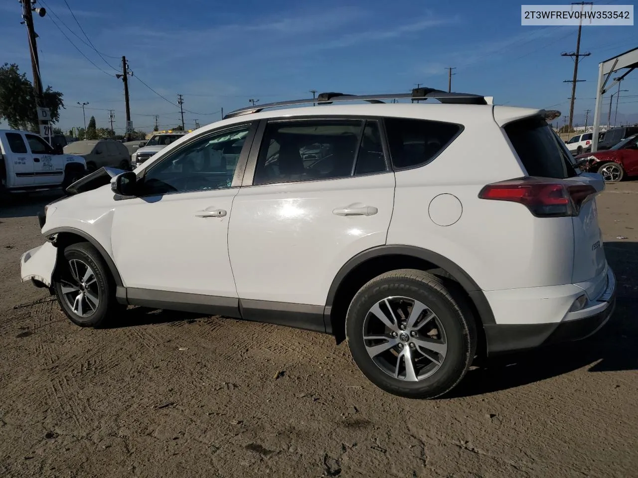 2017 Toyota Rav4 Xle VIN: 2T3WFREV0HW353542 Lot: 80566034