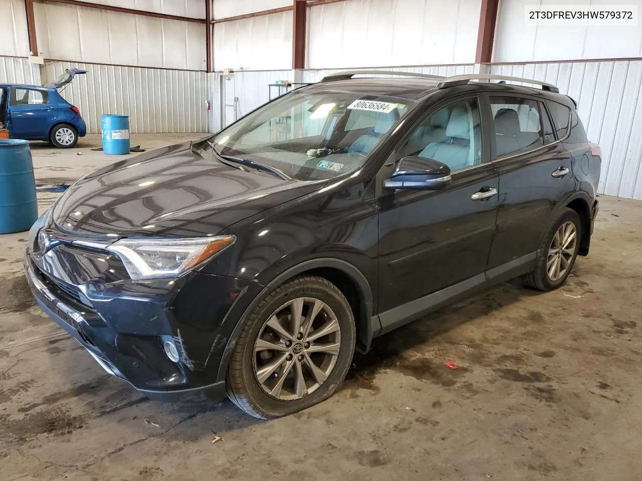 2017 Toyota Rav4 Limited VIN: 2T3DFREV3HW579372 Lot: 80636584