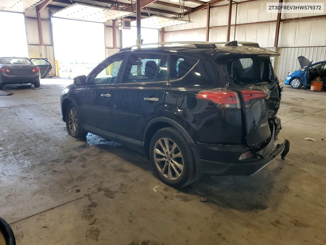 2017 Toyota Rav4 Limited VIN: 2T3DFREV3HW579372 Lot: 80636584