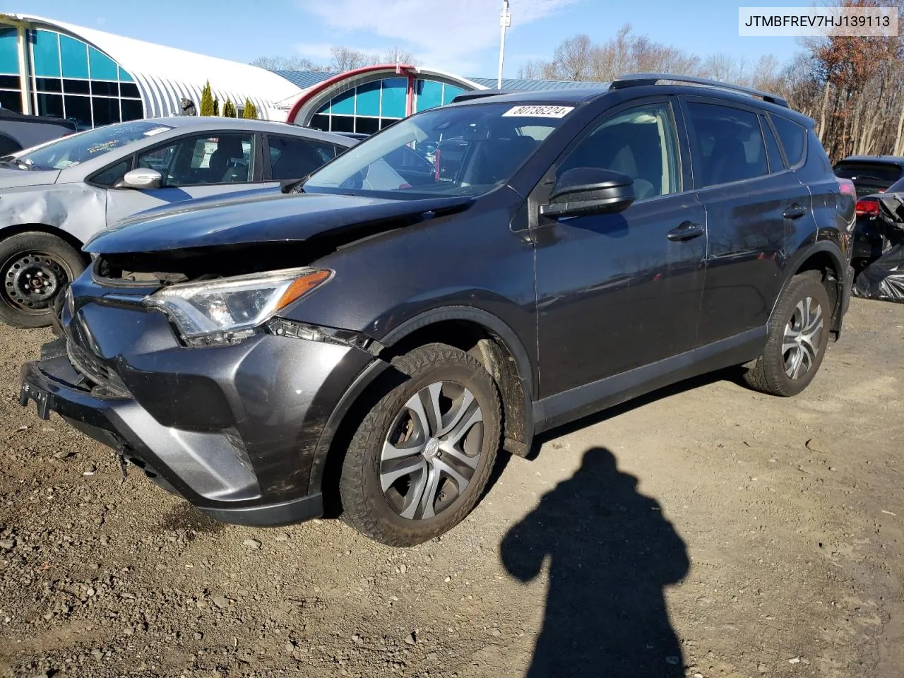 2017 Toyota Rav4 Le VIN: JTMBFREV7HJ139113 Lot: 80736224