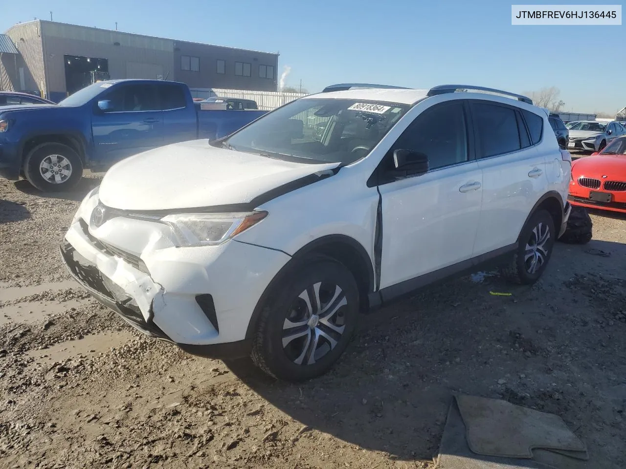 2017 Toyota Rav4 Le VIN: JTMBFREV6HJ136445 Lot: 80918364