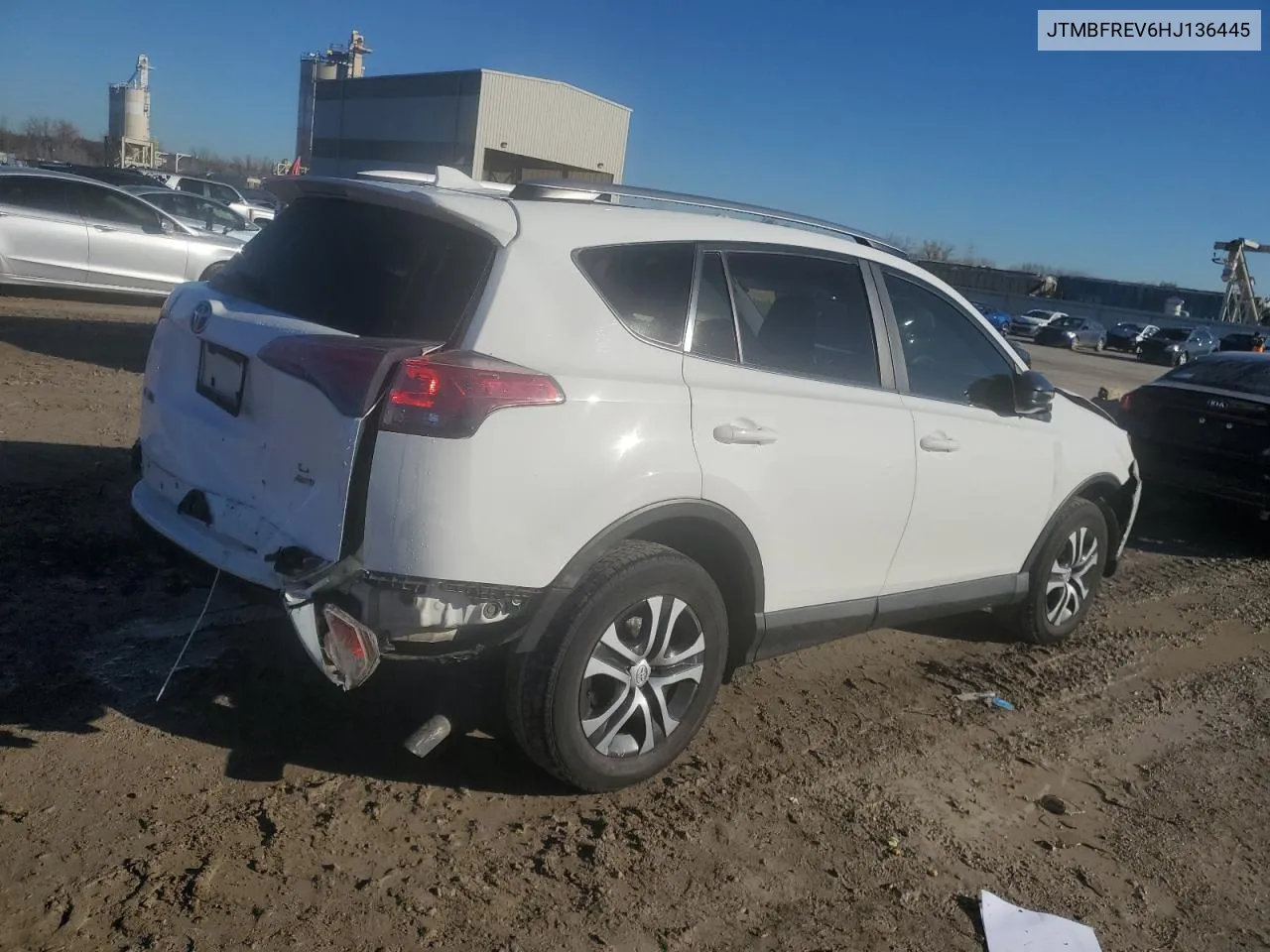 2017 Toyota Rav4 Le VIN: JTMBFREV6HJ136445 Lot: 80918364