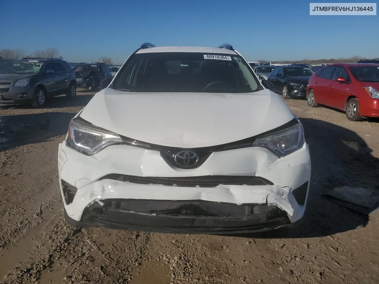 2017 Toyota Rav4 Le VIN: JTMBFREV6HJ136445 Lot: 80918364