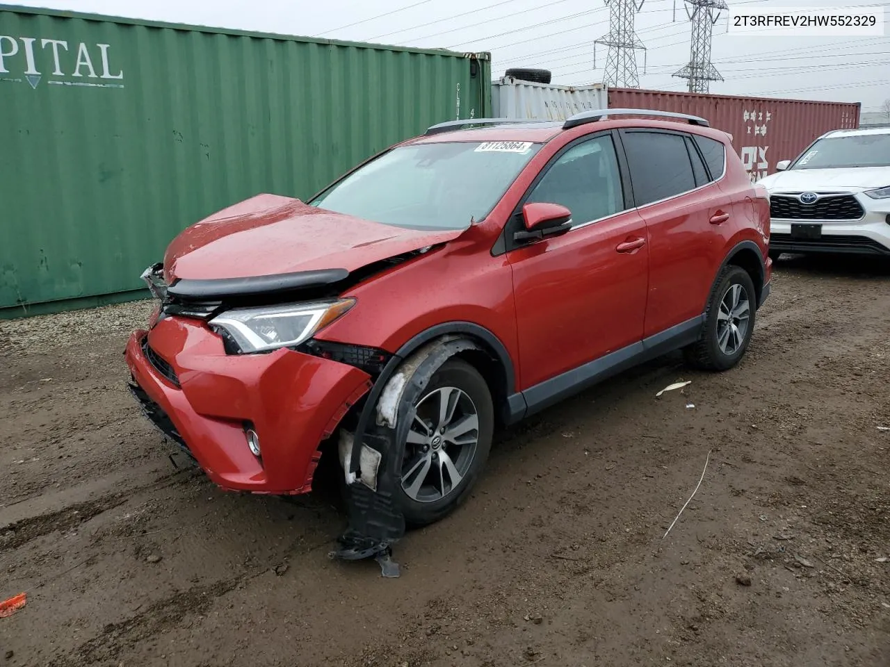 2017 Toyota Rav4 Xle VIN: 2T3RFREV2HW552329 Lot: 81125864