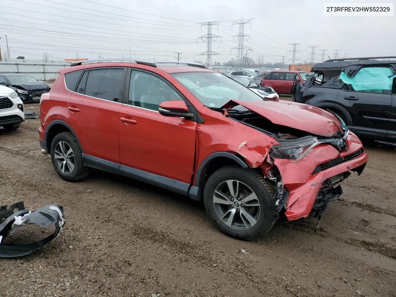 2017 Toyota Rav4 Xle VIN: 2T3RFREV2HW552329 Lot: 81125864