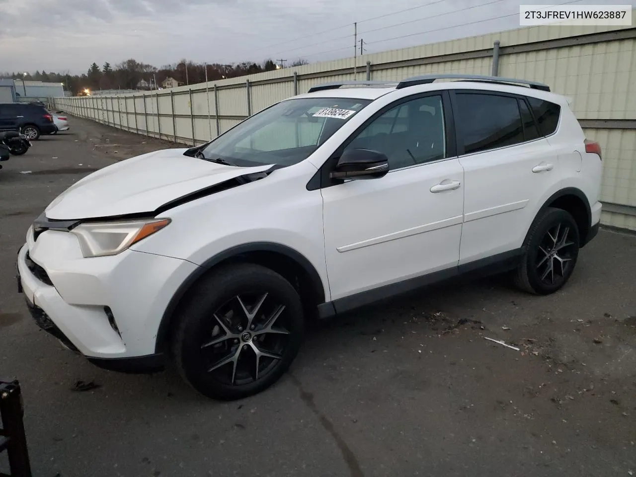 2017 Toyota Rav4 Se VIN: 2T3JFREV1HW623887 Lot: 81396244