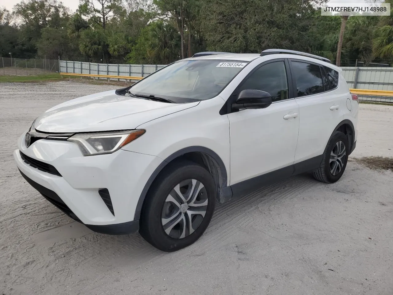 2017 Toyota Rav4 Le VIN: JTMZFREV7HJ148988 Lot: 81755154