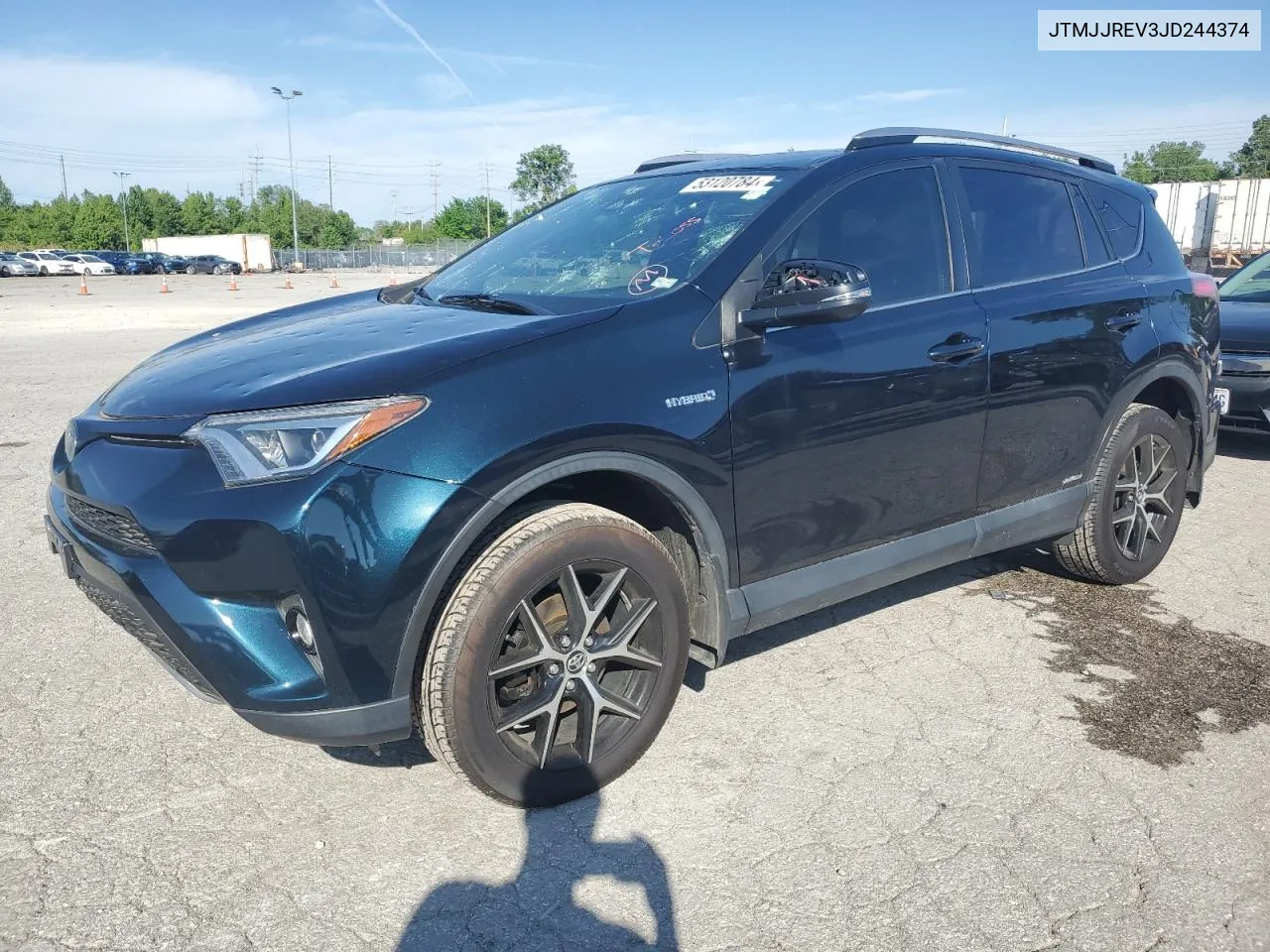 2018 Toyota Rav4 Hv Se VIN: JTMJJREV3JD244374 Lot: 53120784