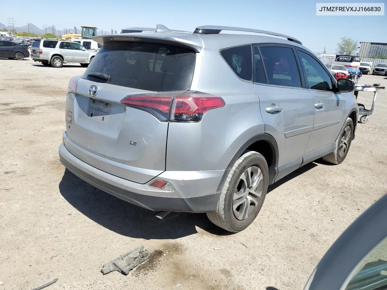 2018 Toyota Rav4 Le VIN: JTMZFREVXJJ166830 Lot: 53829514