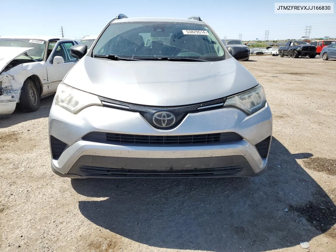 2018 Toyota Rav4 Le VIN: JTMZFREVXJJ166830 Lot: 53829514