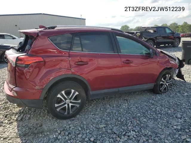 2018 Toyota Rav4 Le VIN: 2T3ZFREV2JW512239 Lot: 55675534