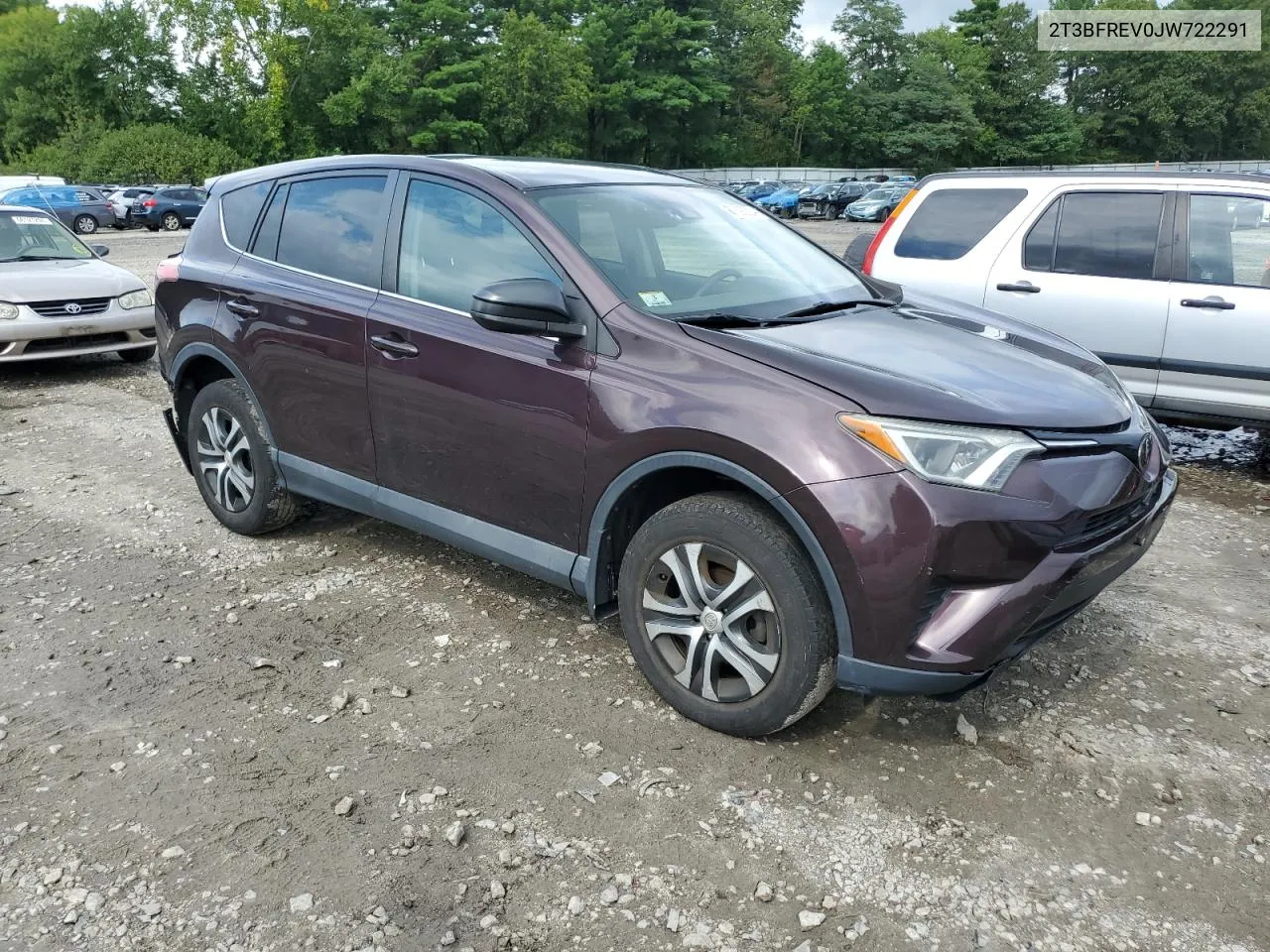 2T3BFREV0JW722291 2018 Toyota Rav4 Le