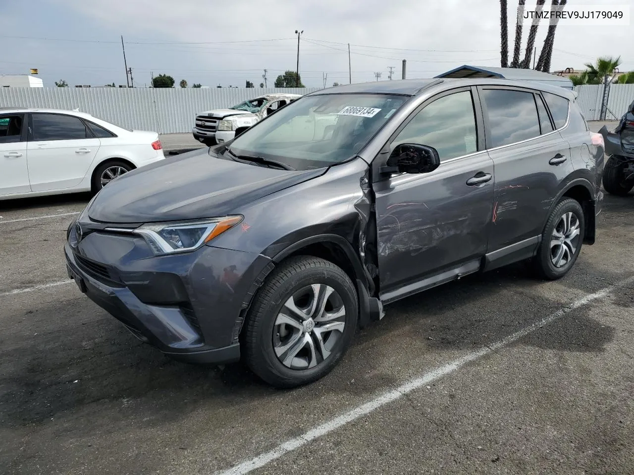 2018 Toyota Rav4 Le VIN: JTMZFREV9JJ179049 Lot: 68869134