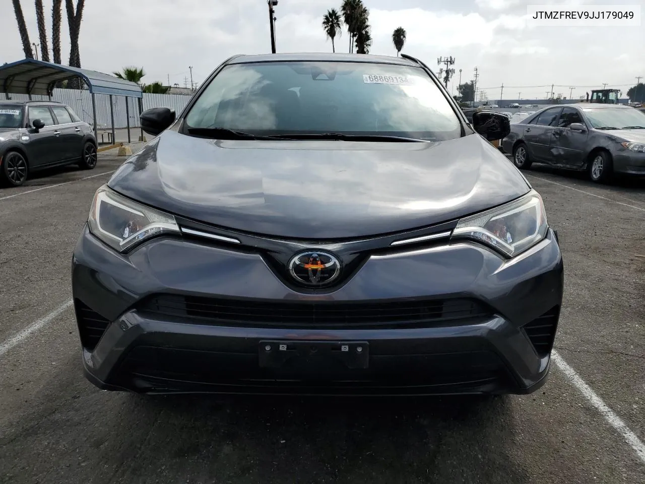 2018 Toyota Rav4 Le VIN: JTMZFREV9JJ179049 Lot: 68869134