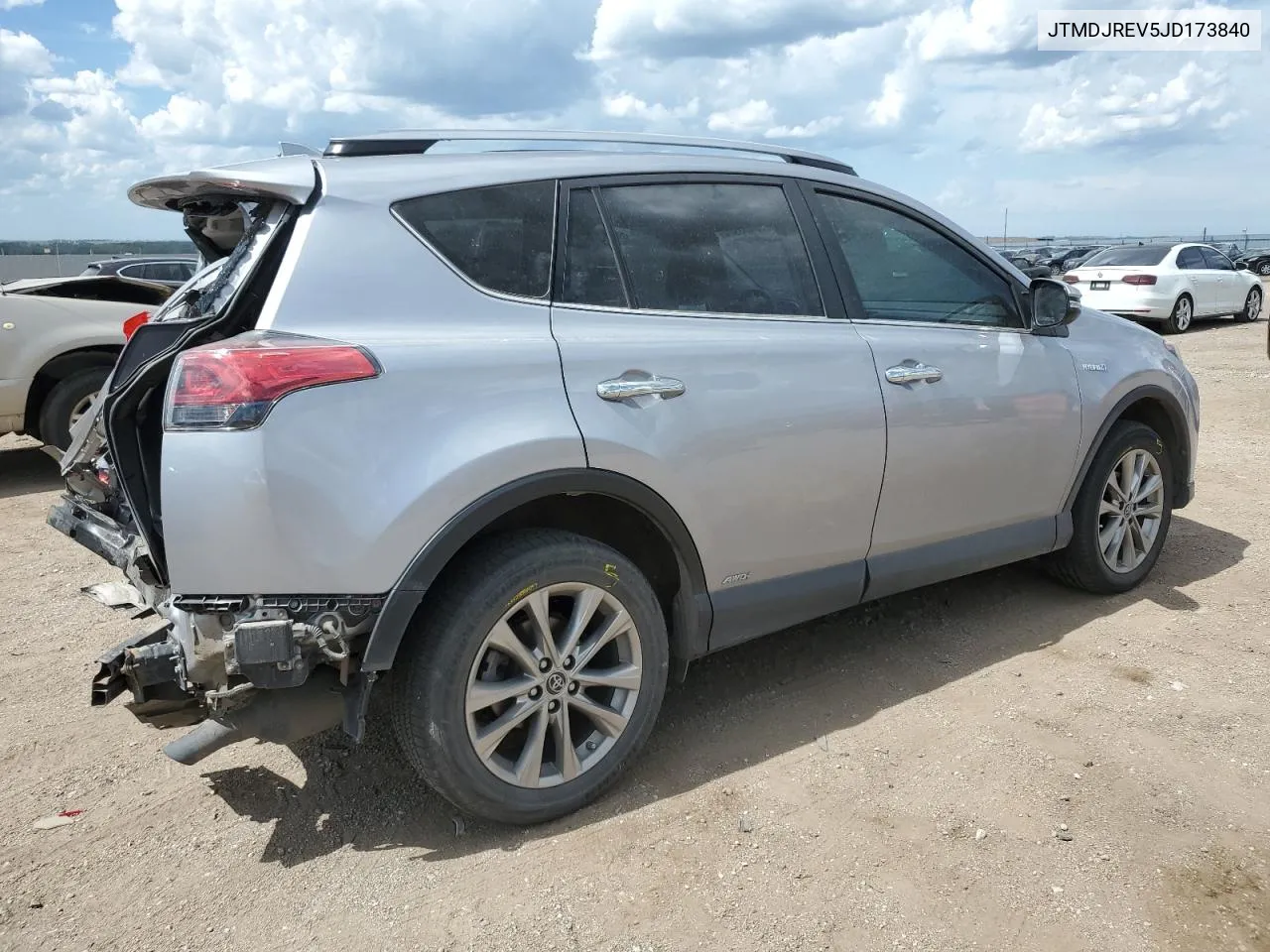 2018 Toyota Rav4 Hv Limited VIN: JTMDJREV5JD173840 Lot: 69468974